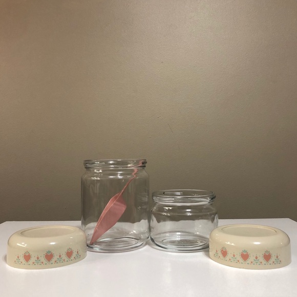 Vintage Corning Forever Yours Glass Jar Canisters - Picture 11 of 12